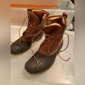 L.L. Bean boots with Fur on inside